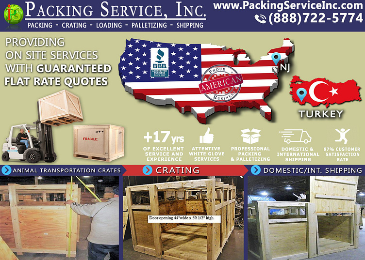 Shrink Wrapping Palletizing Services, Pallet Furniture & Boxes by