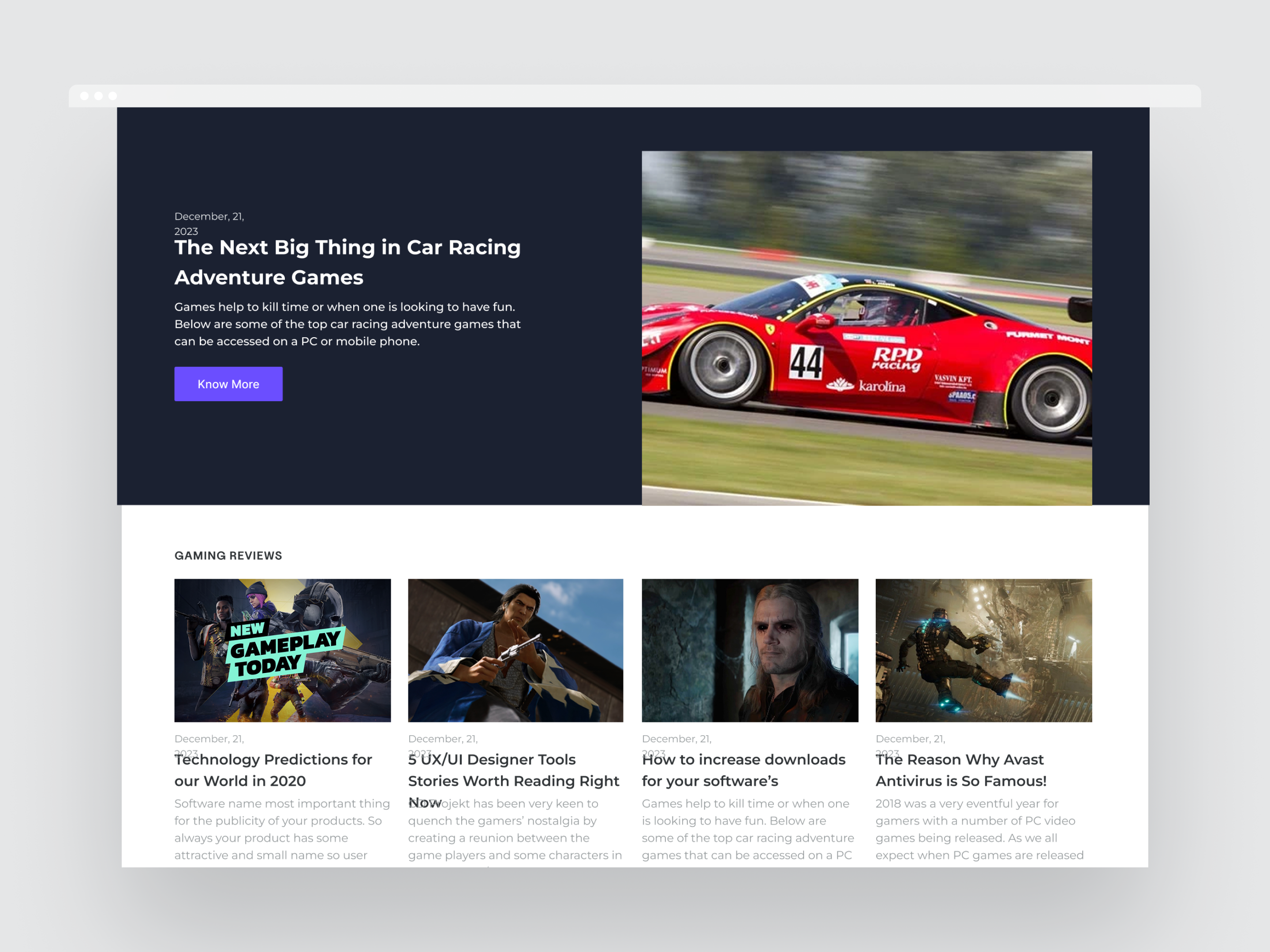 Gaming News & Reviews Website UI/UX cleanui cloudnetworking cybersecurity digitaltransformation dribbbleshots enterprisesolutions figmadesign itservices landingpagedesign middleeastdesign moderndesign responsivedesign sauditech techdesign uidesign uxdesign webdesign webflowready