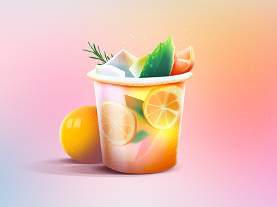 Fresh drink 2d abstract adobe adobe illustration adobe photoshop art artwork clean colorful creative design digital art flat graphic design illustration minimal modern photoshop simple vector