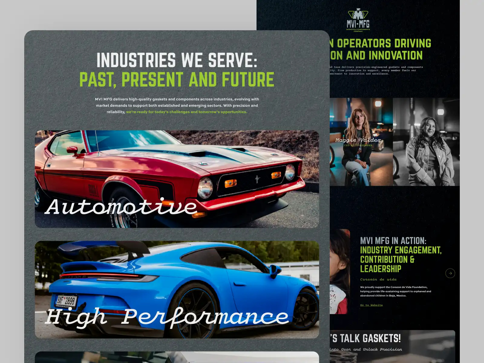MVIMFG creative direction ui ux web design web development