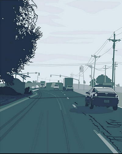Out on the Road art design graphic design illustration inspired raster vector