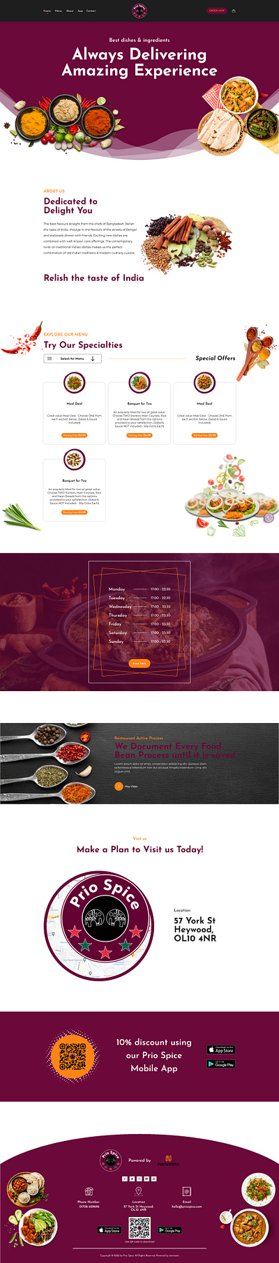 Spice Up Your Life: A User-Centric UX/UI Design for Restaurant branding design e commerce ecommerce prototype ui ui design ui ux ux ux design web design wireframe