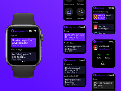 Learnify apple watch applewatch ui watchos