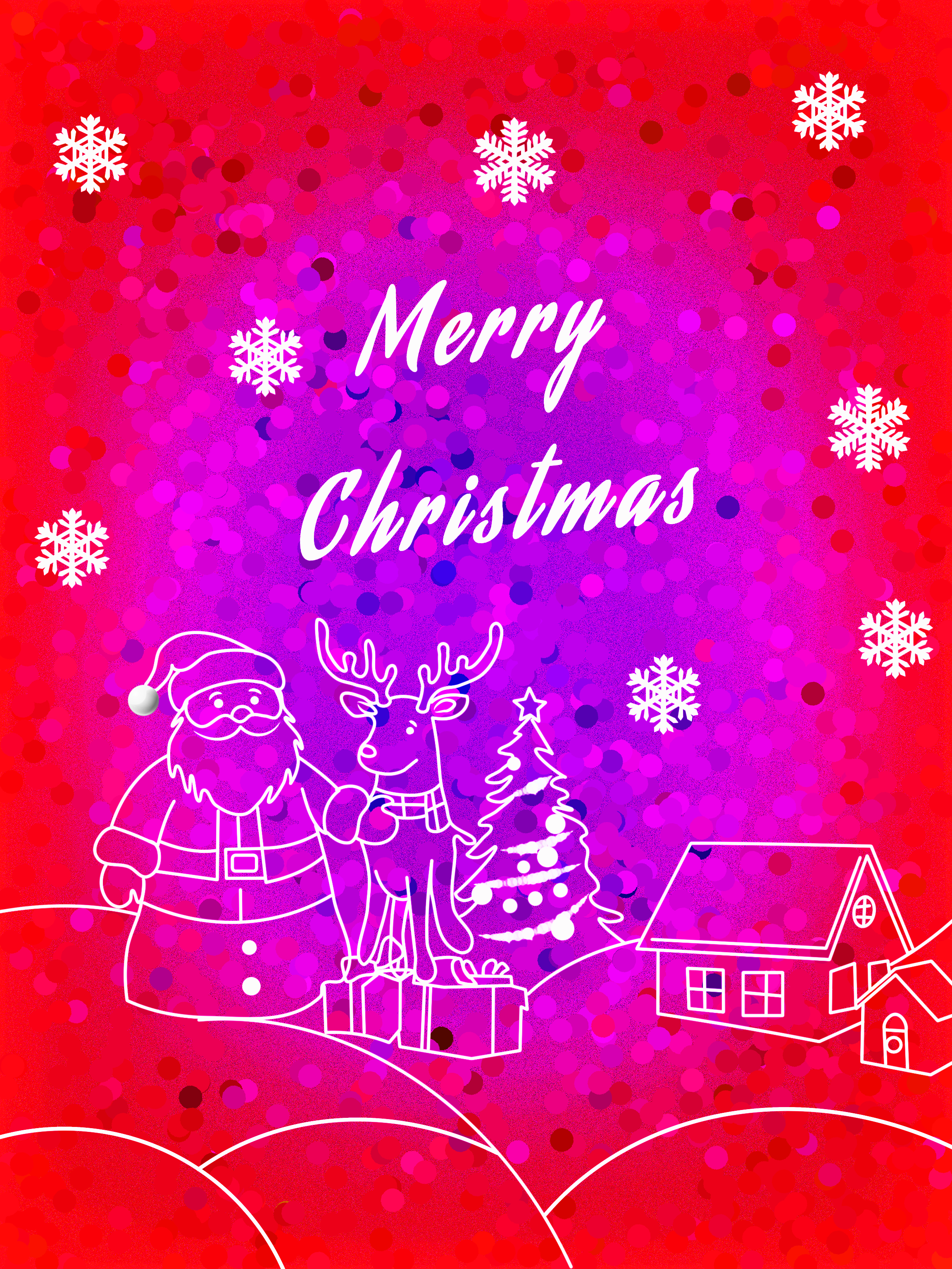 Christmas Celebration Poster Design | Festive Holiday Graphic digital art