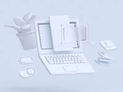 Clay 3d blender render