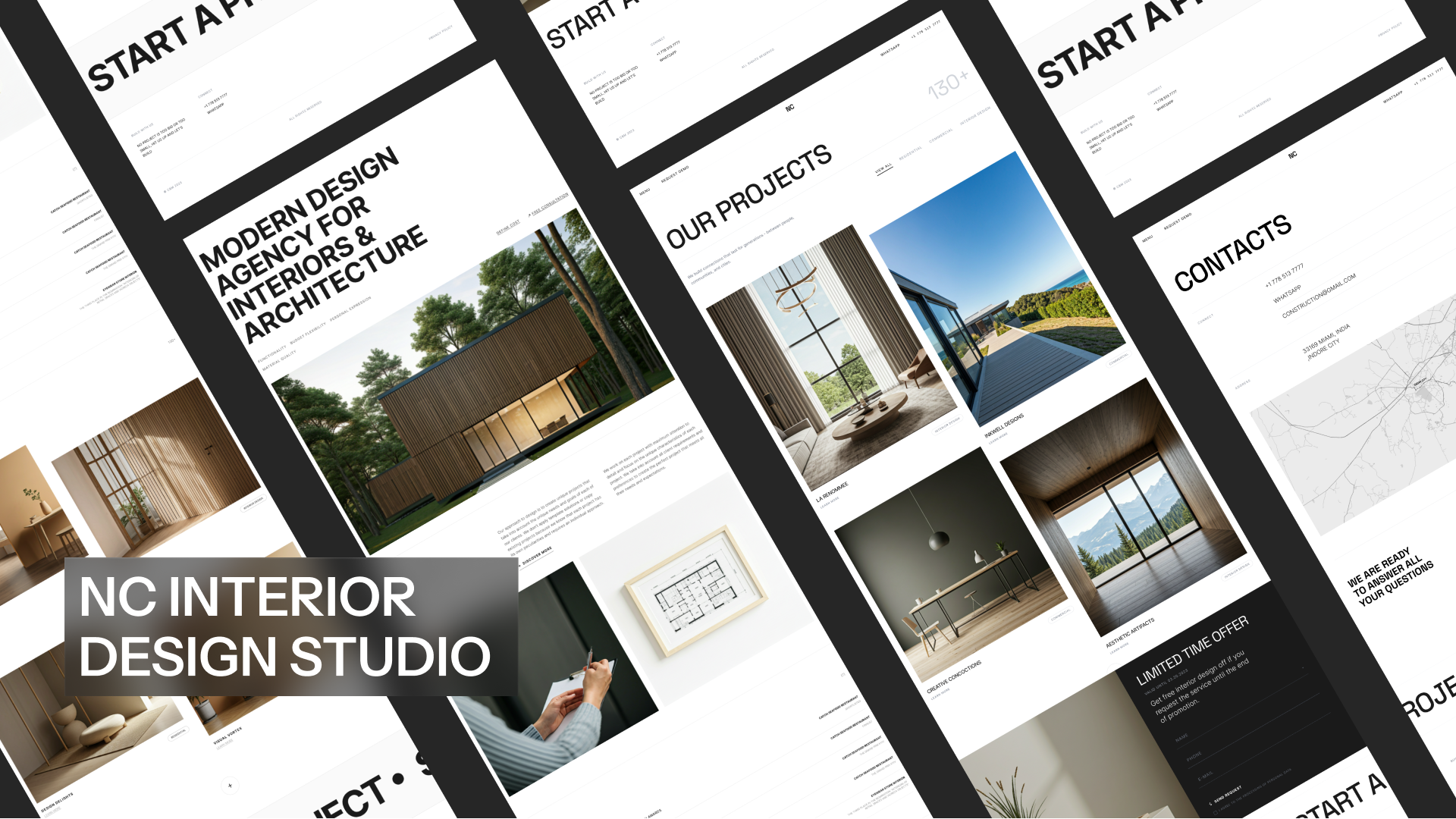 NC Interior Design Studio - Modern Agency Website | Minimals 3d aesthetic agency animation app branding classic design elegance graphic design home illustration innovations interior minimalist modern trending typography ui ux