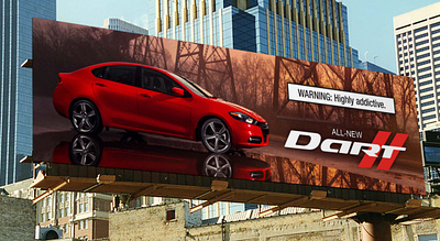 Billboards for Fiat Chrysler (Dodge) advertising billboard branding copywriting design graphic design illustration outdoor typography