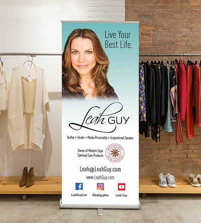 Leah Guy Banner Display banners branding display graphic design logo point of purchase