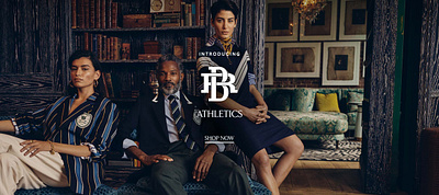 BR Athletics logo for Banana Republic advertising branding design graphic design