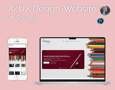 Web design - Art Studio design figma graphic design illustration landing logo ui ux