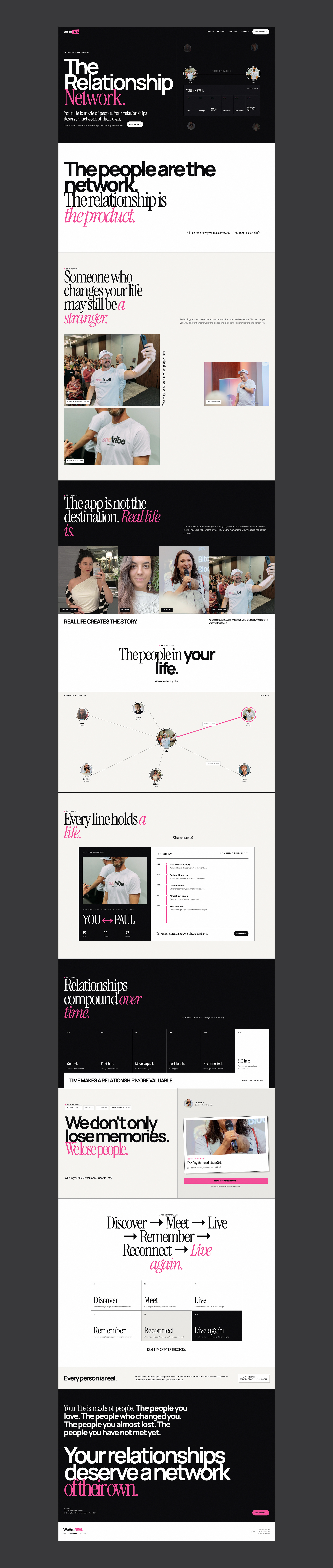 We Are Real | Website Design family family connect family connecting website modern website social connect website social website we are real website