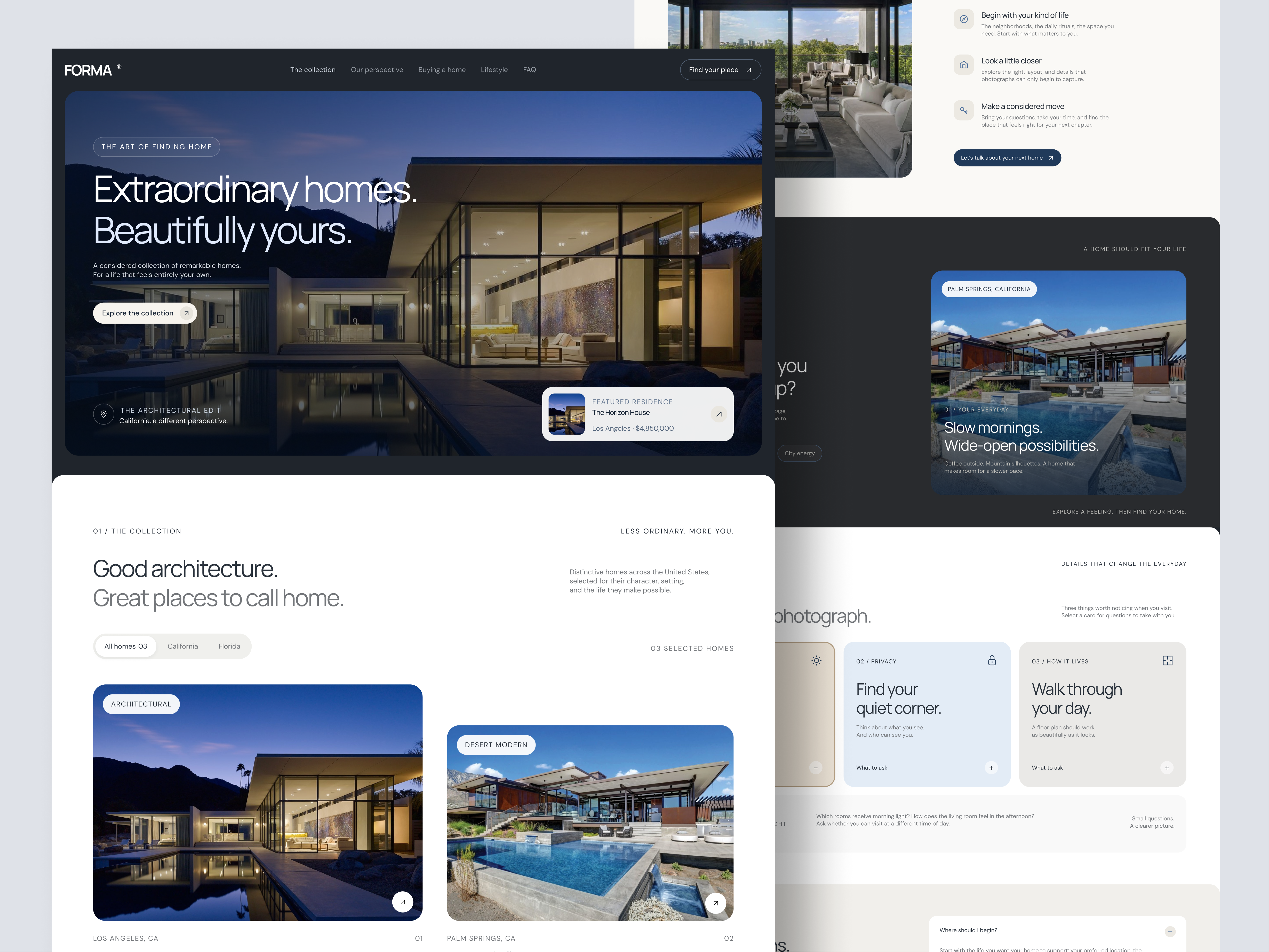 FORMA - Luxury Real Estate Website Design best web design landing page luxury brand luxury minimalist logo luxury real estate luxury real estate logo luxury real estate taglines luxury website mobile website modern website property developer real estate real estate dashboard real estate developer real estate landing page real estate website web web design web ui website