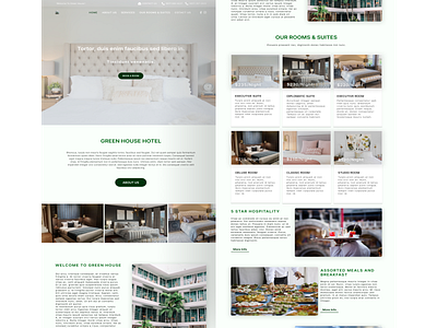 Hotel landing page design product design ui uiux