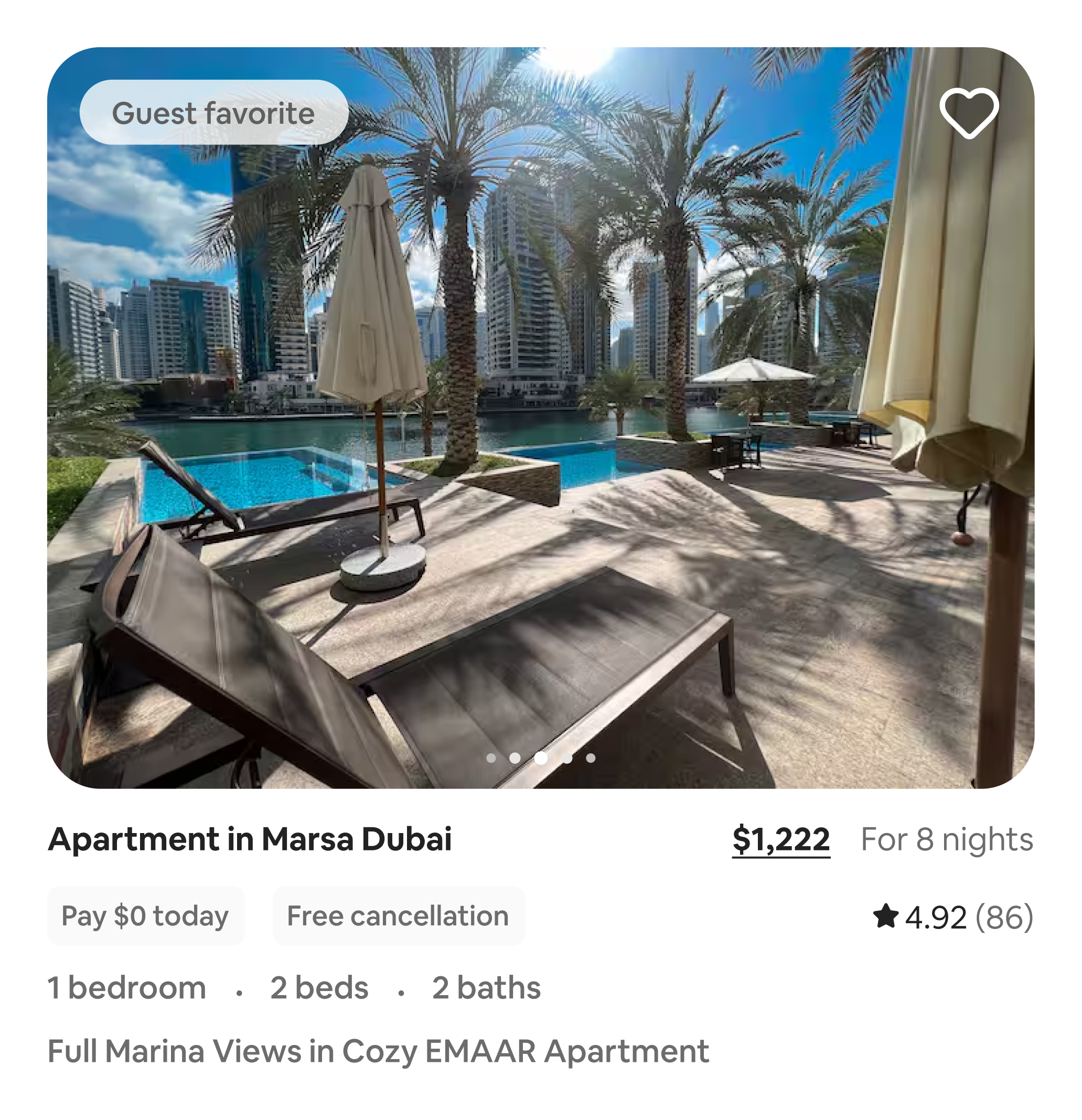 Rethinking Airbnb Search-Result Card product design ui card visual hierarchy