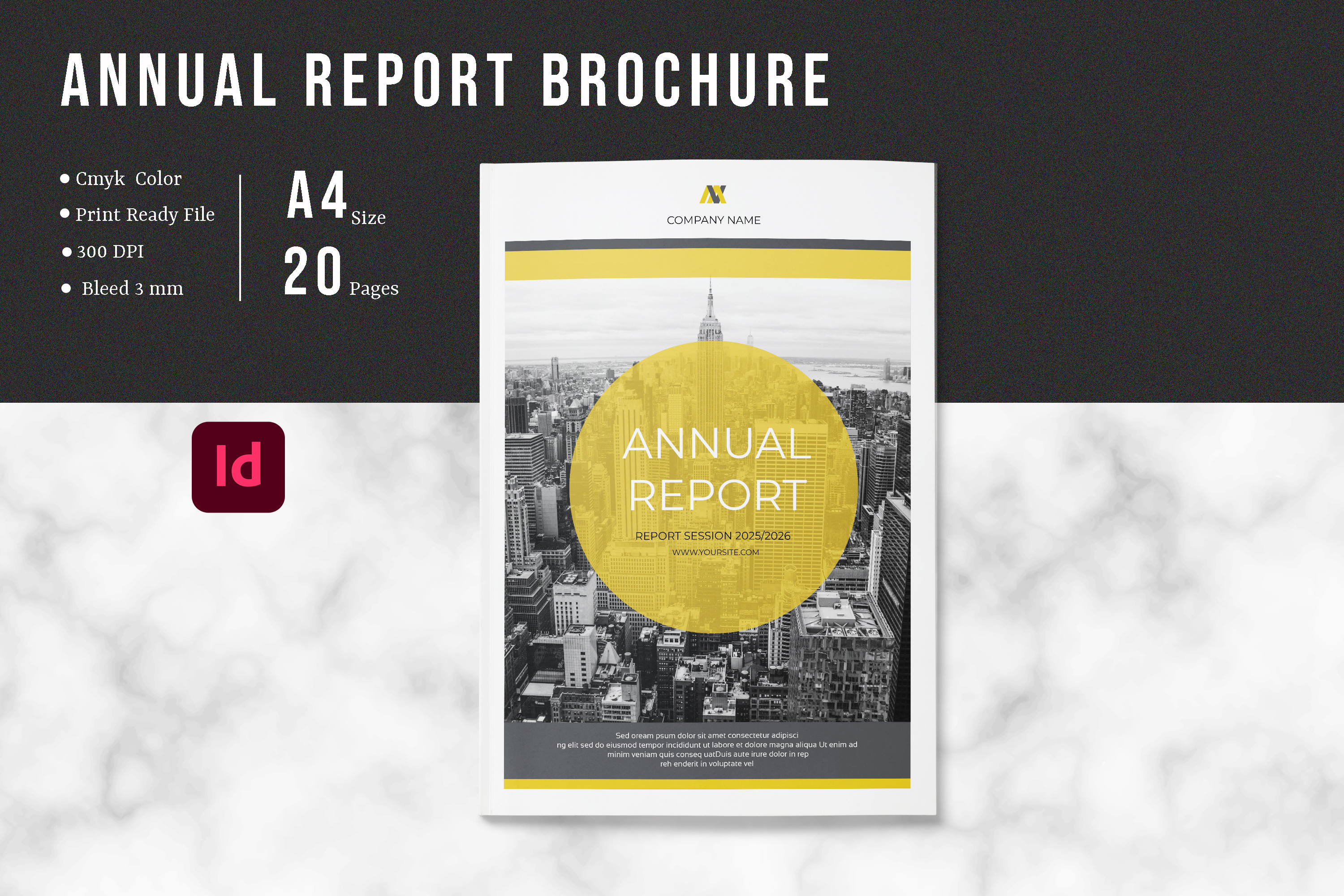 Annual Report Template annual brochure annual report brand report brochure template business brochure business report company profile company report corporate brochure corporate report editorial design financial report modern brochure professional design report brochure report layout