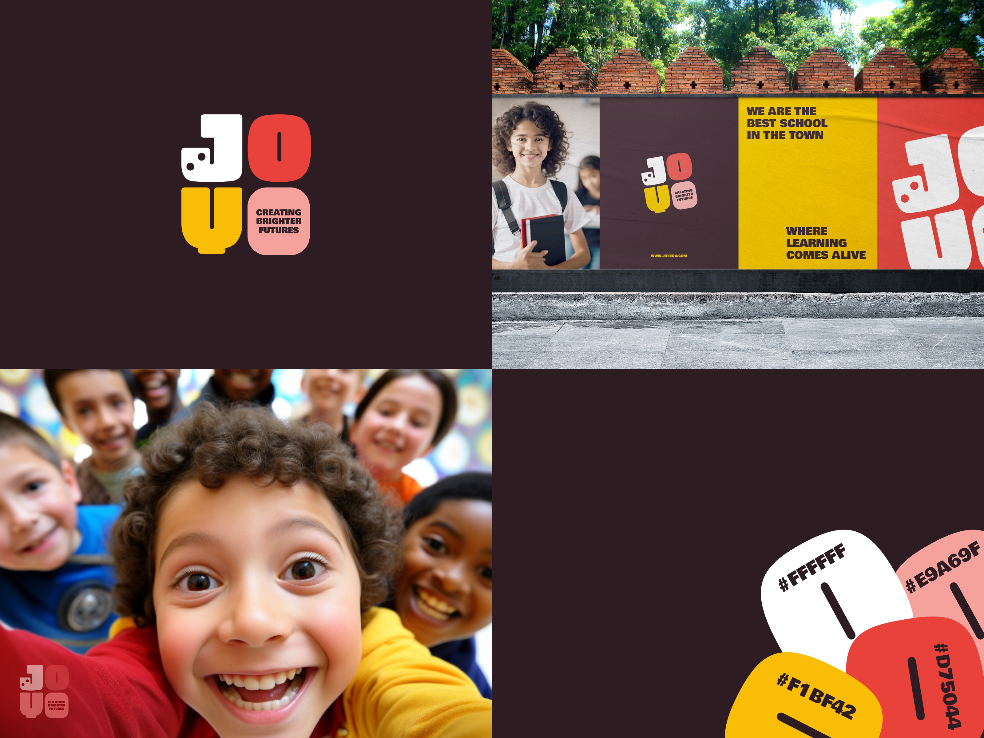 JOY – Education Brand Identity Design brand guidelines brand identity design colorful logo design education branding logo design school branding visual identity