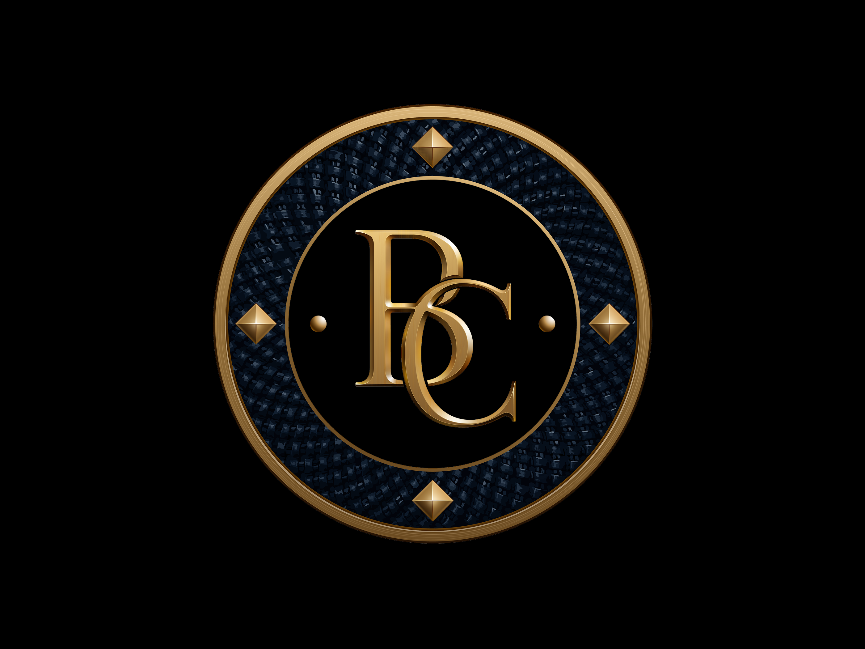 BC Medallion | Logo Vector Recreation, Raster to Master emblem logo gold logo design logo redraw logo tracing logo vectorization luxury branding medallion logo monogram logo raster to vector vector recreation