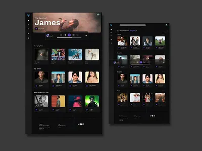 Music website :) design ui ux