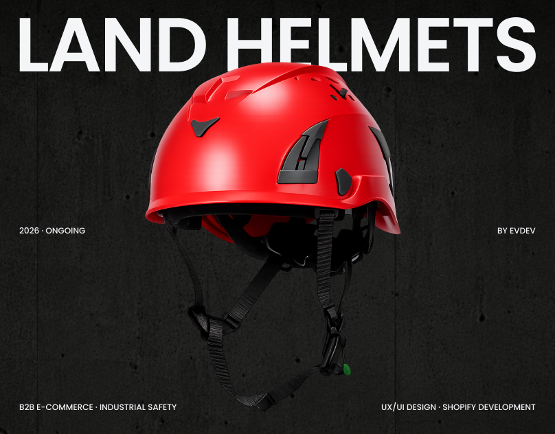 Shopify B2B Store for Custom Safety Helmets develop development ecommerce land store liquid shopify storefront shopify ui ui|ux