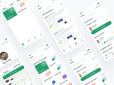 Kuoku mobile app app design graphic design ui ux