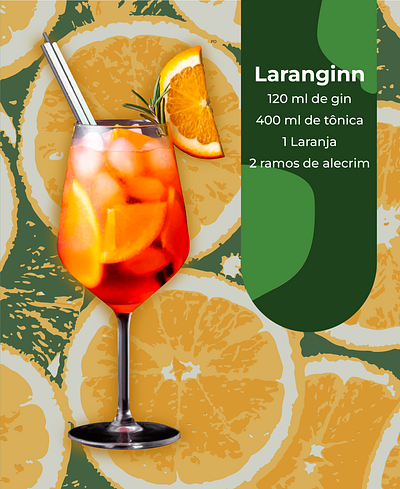 Arte receita drink graphic design