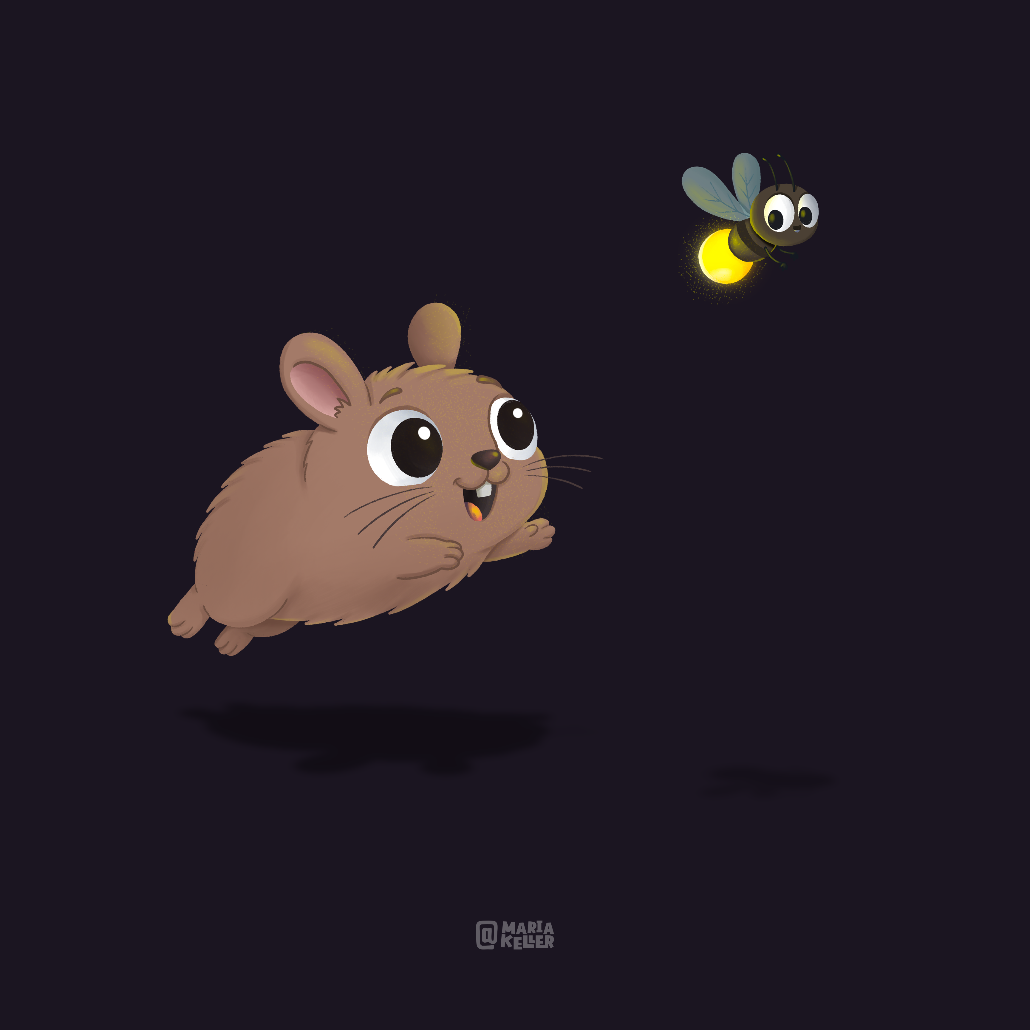 Teporingo & Firefly — Character Illustration animal illustration character design character illustration childrens illustration cute character firefly mexico nature illustration teporing visual storytelling