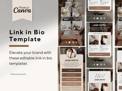 Instagram Link in Bio Template