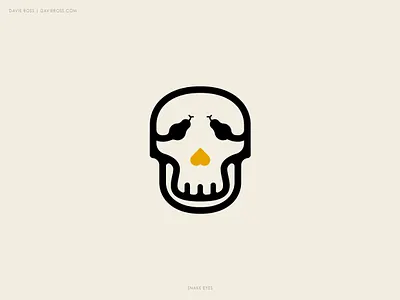 Snake Eyes Skull Logo animals bone bones logo branding dead death geometric logo logotype modern logo pirate pirate logo ship simple skull skull logo skulls sleek snake snake logo