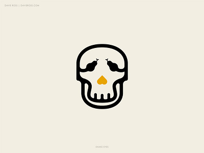 Snake Eyes Skull Logo animals bone bones logo branding dead death geometric logo logotype modern logo pirate pirate logo ship simple skull skull logo skulls sleek snake snake logo