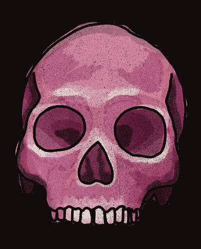 Starburst Skull digital art digital illustration illustration procreate true grit