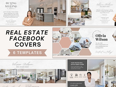 Real estate Facebook covers canva templates facebook banner facebook cover facebook covers facebook templates real estate facebook covers