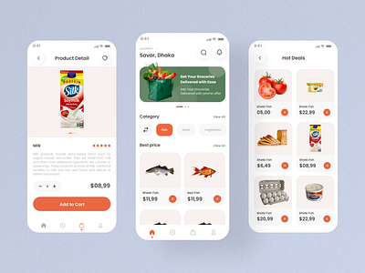 Shop SMarter - Grocery App customerloyalty ecommerce groceryapp mobile app onlineshopping productlisting productratings productsearch shoppingcart ui ux virtualgroceryshopping wishlist