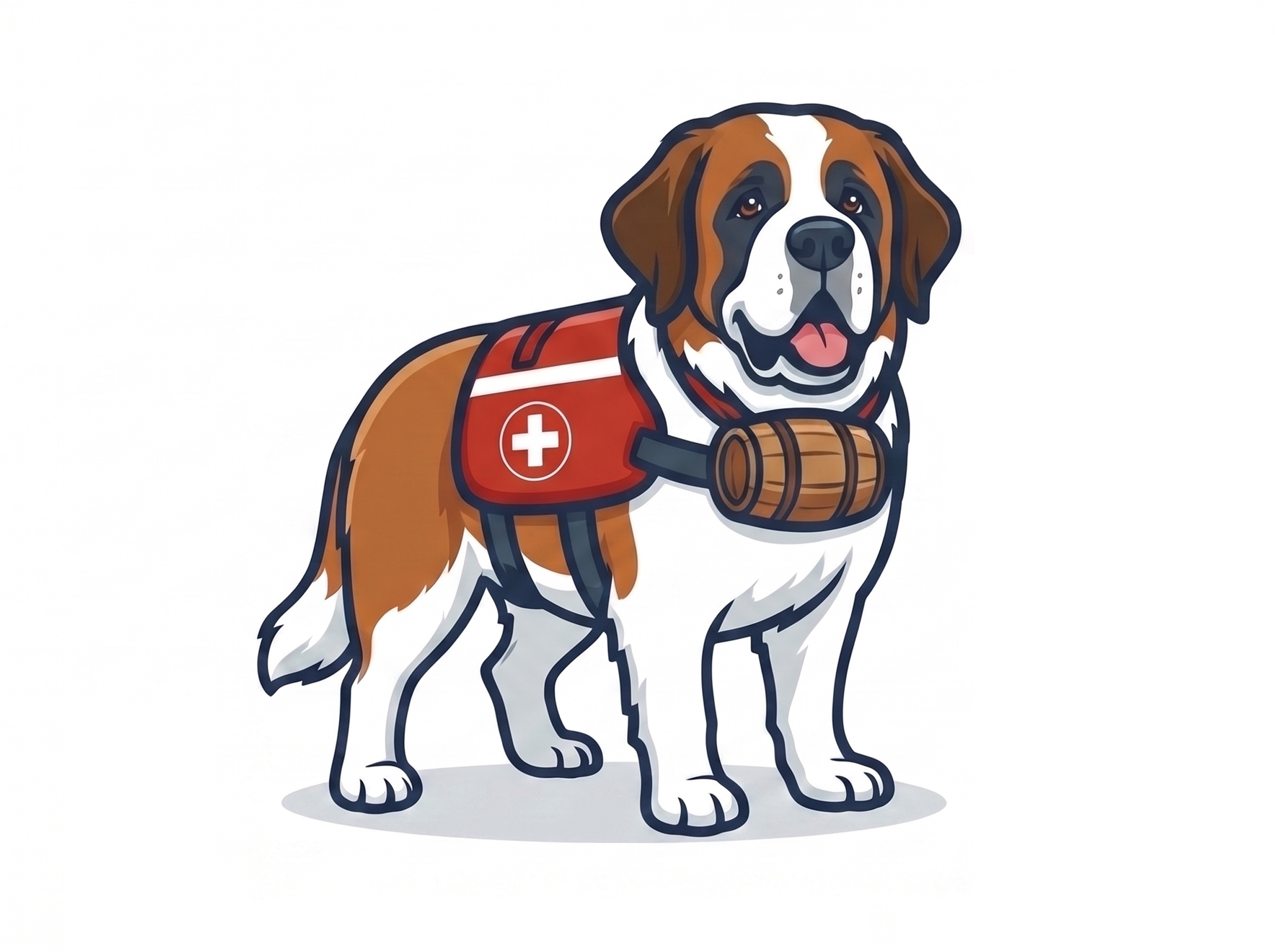 Bernie the Saint Bernard - Mascot & Visual Identity alpine rescue logo bento grid presentation bernie the saint bernard custom mascot design dog mascot character emergency gear logo hero mascot jacket patch design modern mascot logo mountain logo mountain safety branding outdoor brand identity outdoor safety icons rescue dog logo rescue team logo safety app ui saint bernard mascot search and rescue mascot snowmobile livery vector dog illustration