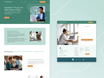 Focused Energy Website branding graphic design logo ui