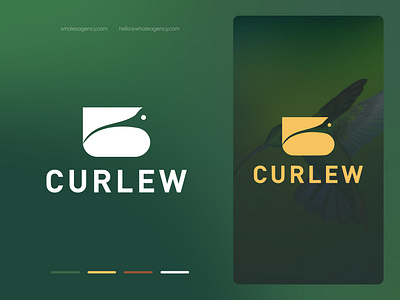 Curlew🐦 artwork bird bird logo curlew logo minimalistic negative space simple vector