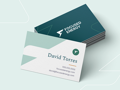 Focused Energy Business Cards branding graphic design logo