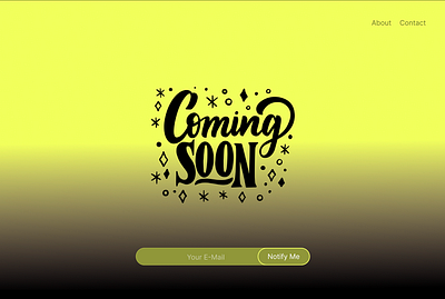 Coming Soon app branding design figma graphic design illustration logo ui ux vector