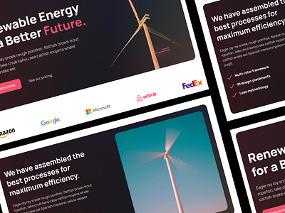Renewable Energy Web Design design graphic design renewable energy ui ux web design website