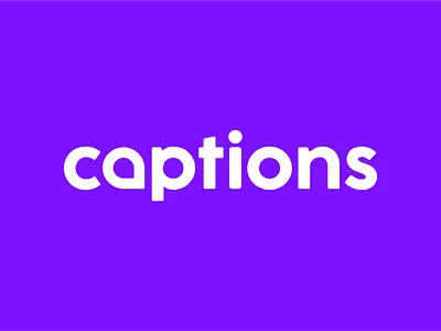 Captions - Logo brand identity branding design graphic design illustration logo startup transcribe ui ux vector