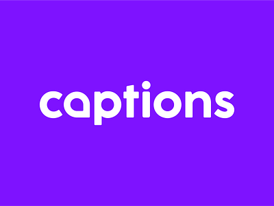 Captions - Logo brand identity branding design graphic design illustration logo startup transcribe ui ux vector