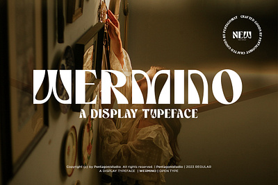 Wermino | Display Typeface canva classic classy decorative display fancy fashion festival font groovy magazine modern music retro style stylish trend trendy typeface vintage