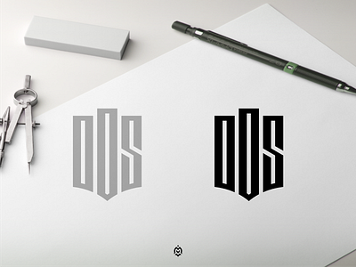 DOS monogram logo concept 3d branding design graphic design logo logoconcept logoinspirations logoinspire logos luxurydesign