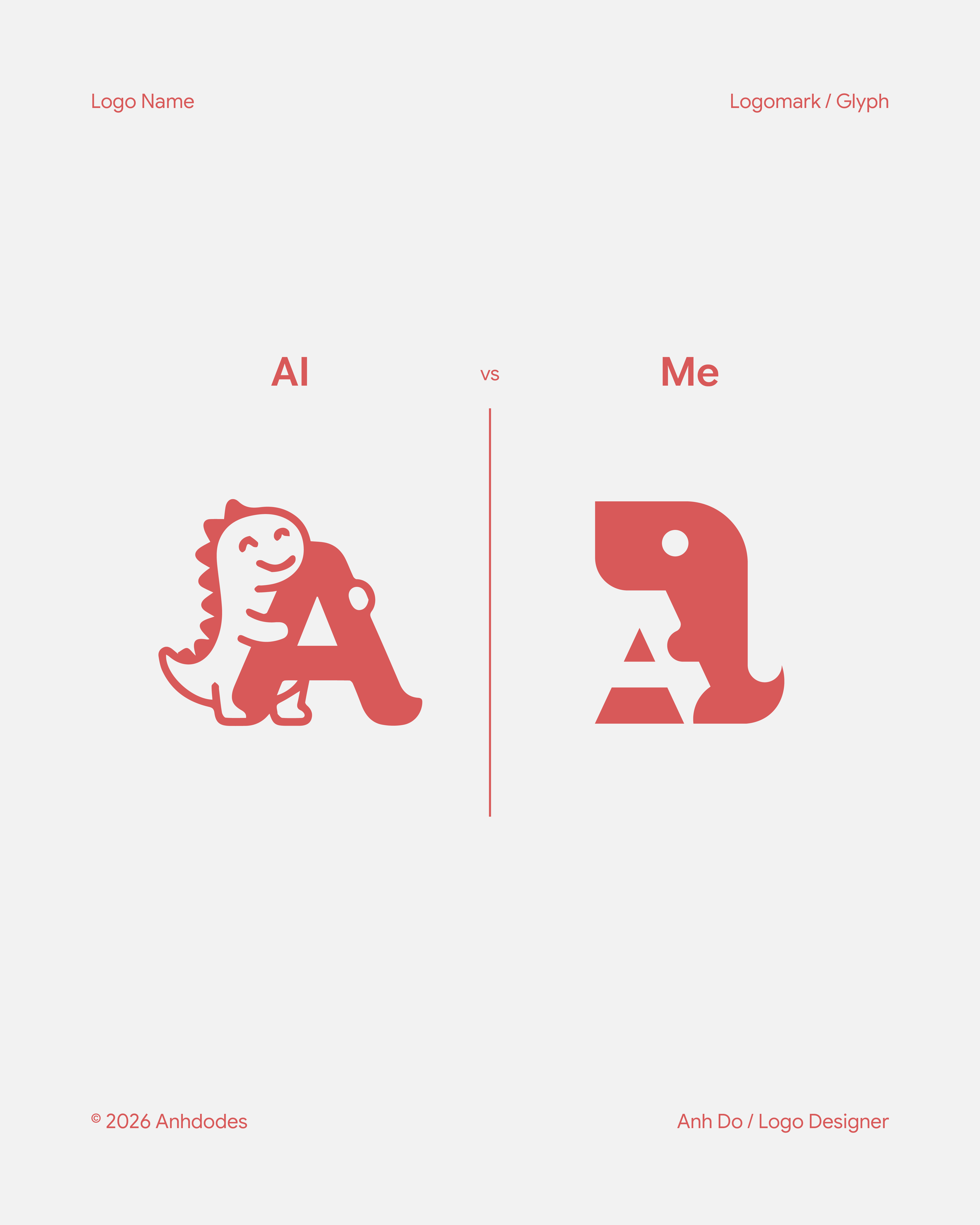 Exclusive Dino Hugging Letter A logo for purchase by Anhdodes anhdodes branding design dino dinosaur graphic design illustration letter a lettering logo logo design logo designer logodesign minimalist logo