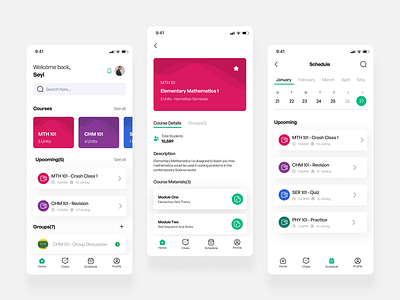 Study Mobile App for Students app study ui ux