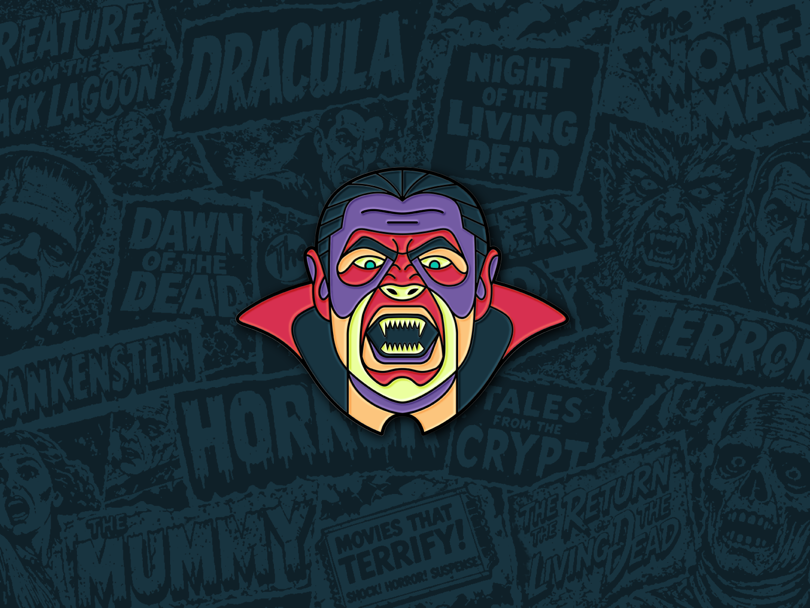 Dr. Acula - The Monster Squad enamel pin 80s movies character design character illustration collectible design design digital illustration enamel pin graphic design horror art horror illustration illustration merchandise design movie art pin design pop culture product design retro retro design the monster squad vector