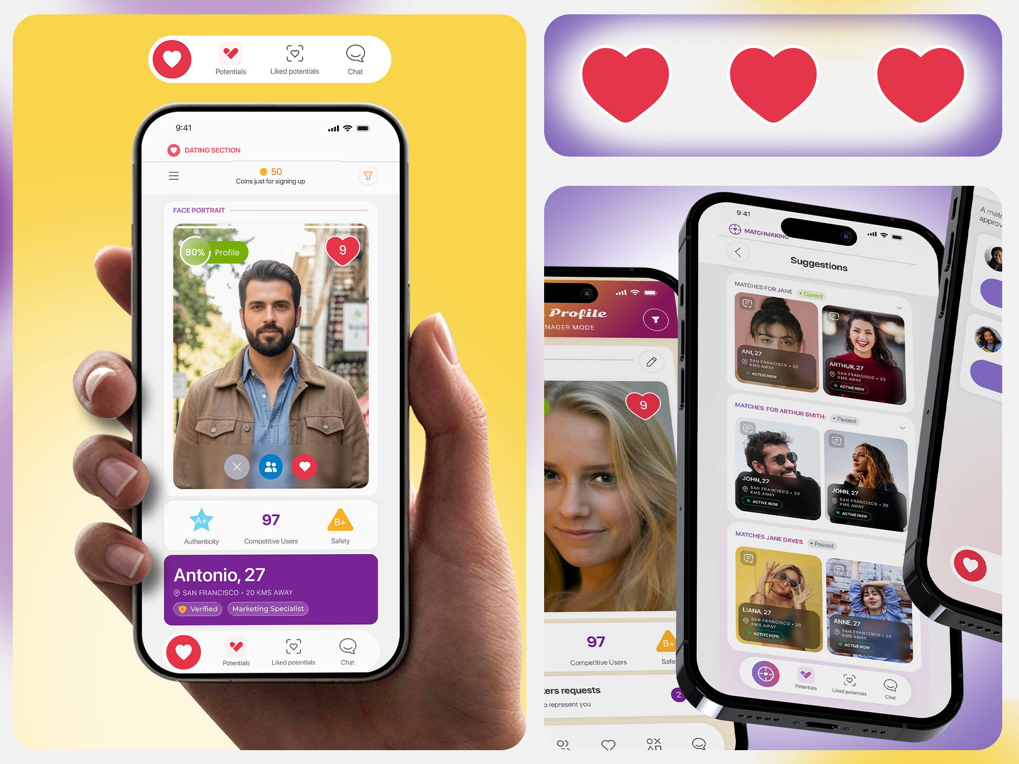 Trendy App Design | Purgatory app design profile app design system app design ui dating app dating app design dating app landing page dating app profile dating app ui dating mobile app dating mobile app design mobile app design mobile app ui trendy app trendy app ui trendy desgin trendy landing page trendy mobile app trendy mobile ui trendy ui treny ap design