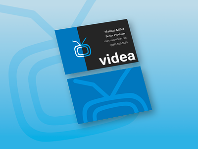 Videa Business Cards branding design graphic design illustration logo
