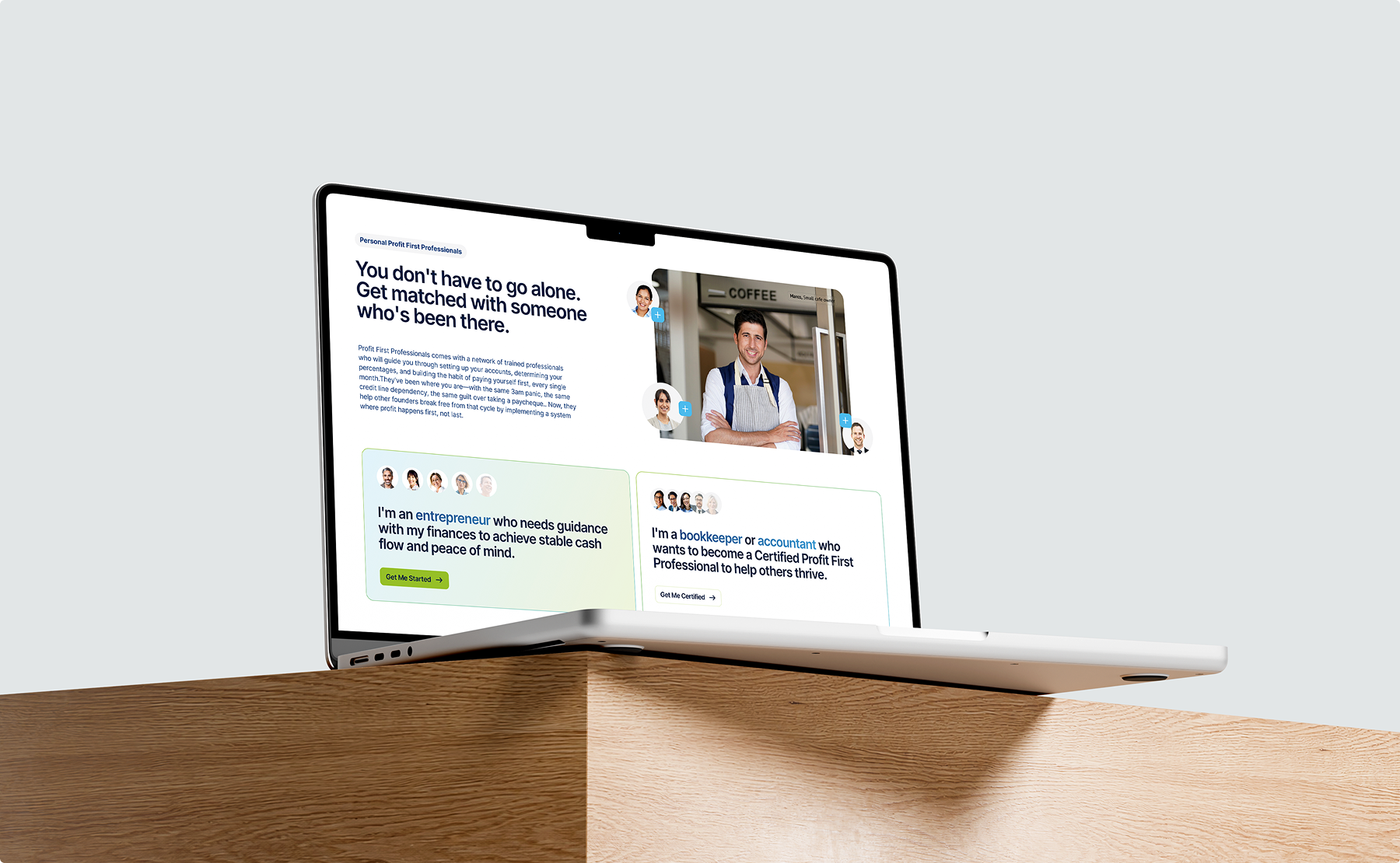 Showing the human side of accounting accounting branding corporate graphic design ui website