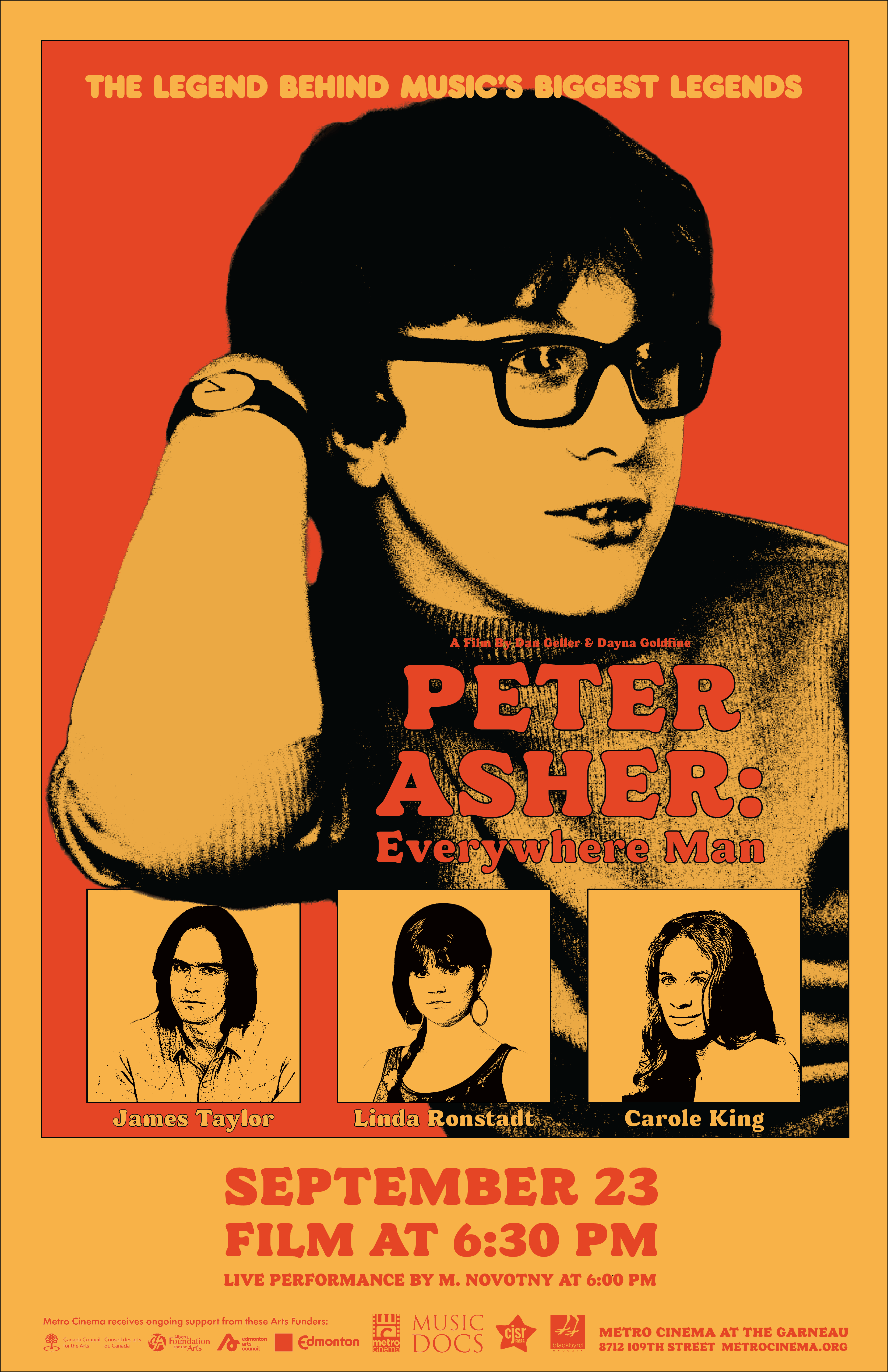 Peter Asher: Everywhere Man Poster 1960 1970 60s 70s concert poster film poster graphic design illustrator photoshop poster design retro vintage