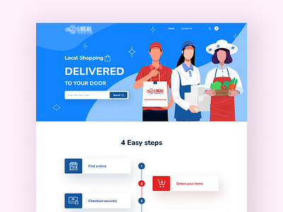 Delivery Service Landing Page clean ui creative landing page design graphic design hero image home page home page design home screen homepage landing landing page landing page design landingpage ui user experience user interface web page web site webdesign website website ui